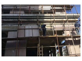 江苏建筑工地虾红石材幕墙