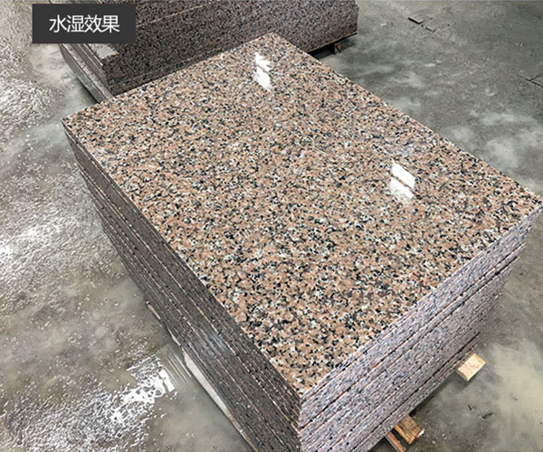 三堡红石材建造的河流护栏3