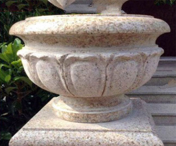 立体雕刻三堡红石花盆1