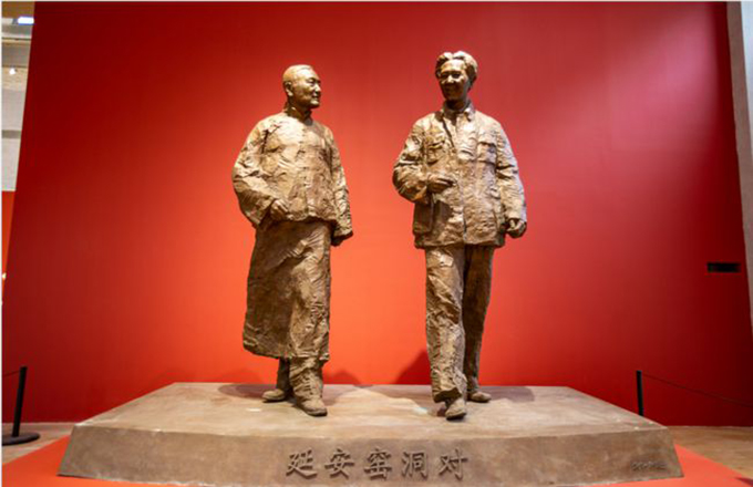 福寿红雕像