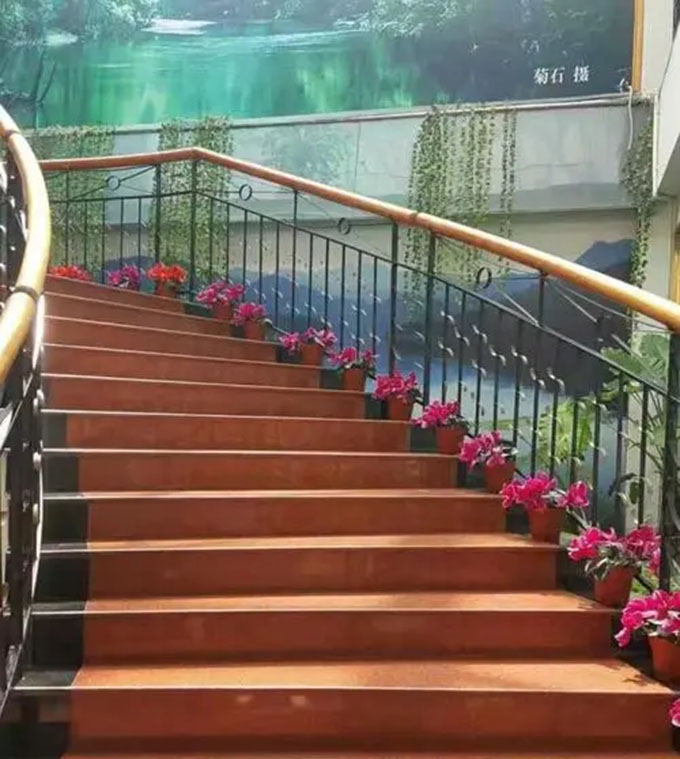 中国红石材楼梯