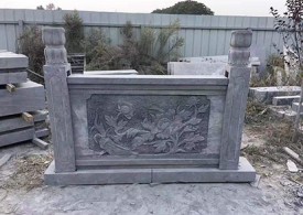 河道雕花石护栏仿古栏杆
